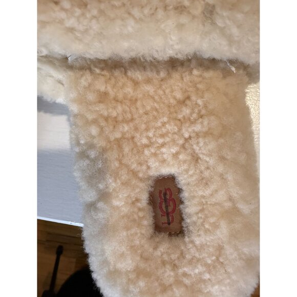 NEW UGG Women's Cozetta Braid Shearling Slide Sandals Cream W US 9 EU 40 [jb] - Picture 16 of 16